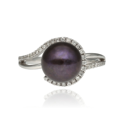 Fehér arany gyűrű 53-as méret (B25466_3I)